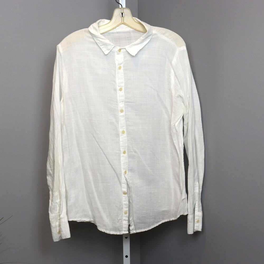 CP Shades Cream Cotton Button Down Shirt‎ Made in USA M